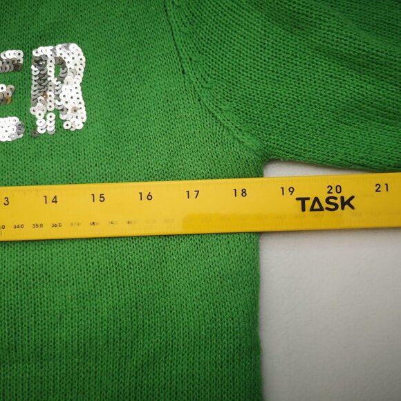 Ardene Ladies Size Small "Gangster Wrapper" Holiday Themed Sweater - Picture 6 of 9